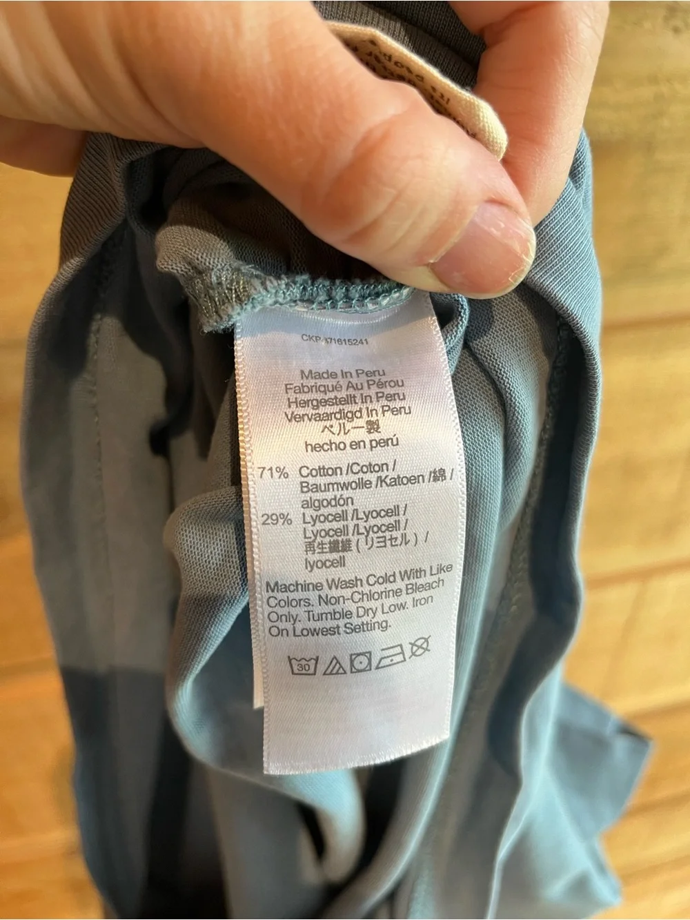 Madewell Blue Cinch-Side Muscle Tee - Picture 6 of 6